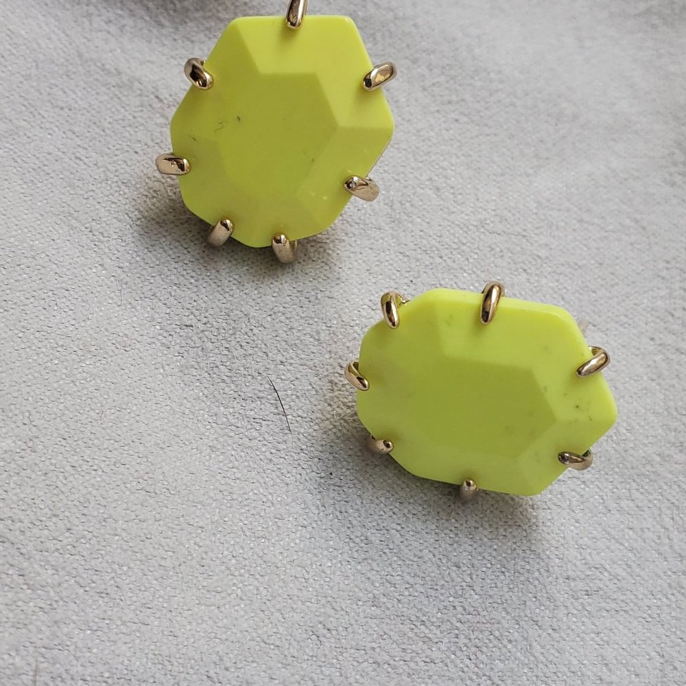 Kendra Scott Neon Yellow Morgans